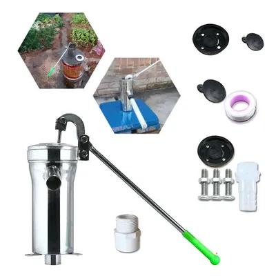 Stainless Steel Manual Pitcher Water Pump Well Jet Pump Hand Shake Suction Kit