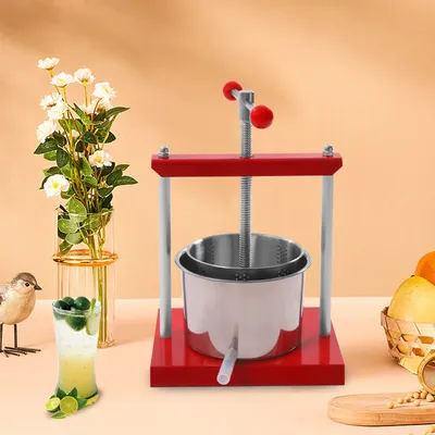 Cheese Tincture Herb Fruit Wine Manual Press 0.8 Gallon Stainless Steel Barrels Press Machine for