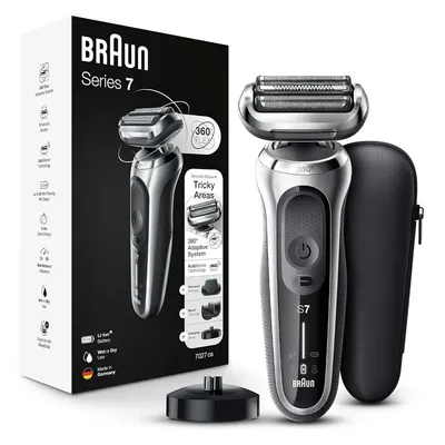 Series 7 360 Flex Head Electric Shaver with Beard Trimmer for Men, Rechargeable, Wet & Dry