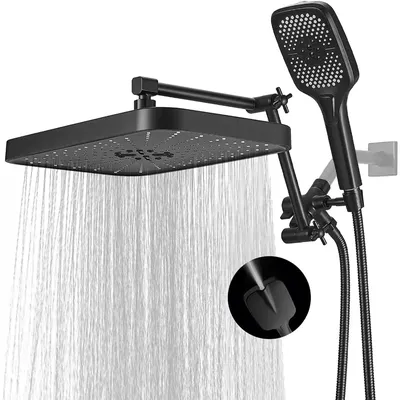 14 Inch Shower Head with Handheld,High-Pressure Rain/Rainfall Shower Heads with 3+1 Settings