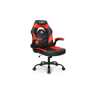 N-GEN Video Gaming Computer Chair Ergonomic Office Chair Desk Chair with Lumbar Support Flip Up Arms