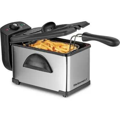 HAOYUNMA Electric Immersion Deep Fryer Removable Basket Adjustable Temperature,Lid with Viewing