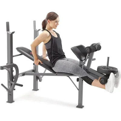 Standard Weight Bench Incline with Leg Developer and Butterfly Arms, Multifunctional Workout