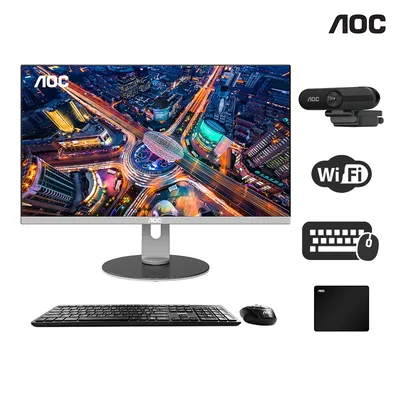 AOC All-in-One Gaming Computer PC 27" FHD AMD R7 5700G 16GB RAM 512 GB Windows 11 Home WiFi