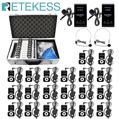 Retekess T130 Radioguide Whisper Systems Interpretation System for Church Translation Teaching