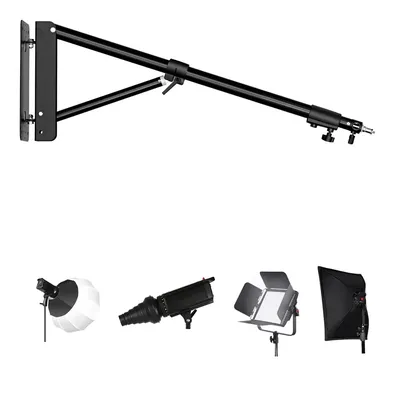 Wall Mount Boom Arm for Photography Studio Video Strobe Lights Max Length 53.9 inches /137 cm