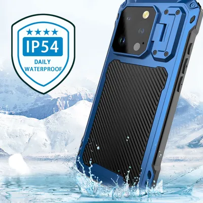 For iPhone 15 Pro Max 15Plus IP54 Waterproof Heavy Duty Aluminum Metal Phone Case Rugged Shockproof