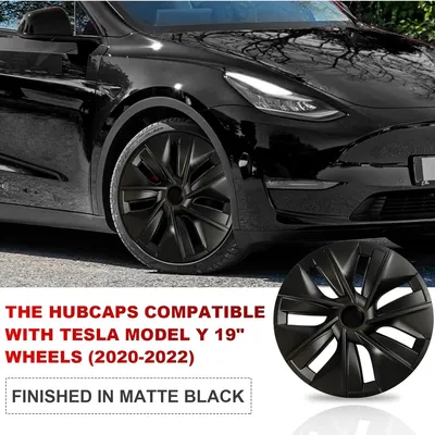 4PCS Original wheel hub cover for Tesla Model Y 19-Inch 2020-2022 Automobile Hubcap Full Rim Cover