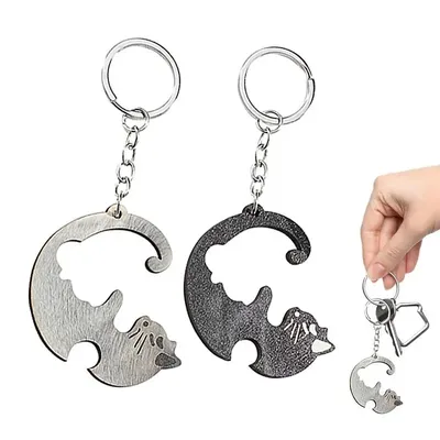 Matching Key Chains Bag Charm Keyring Pendant Lover Pendant Animal Shaped Cute Keychains Couples