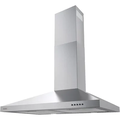 Hood 30 inch Stainless Steel, Wall Mount Vent Hood for Kitchen with Charcoal Filter, Range Hoods