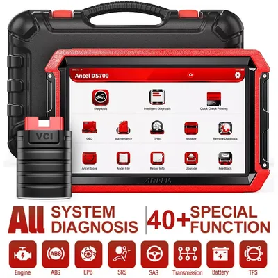 ANCEL OBD2 Auto Scanner DS700 Full System Diagnostic Tool Airbag ABS Oil Reset TPMS DPF Active Test