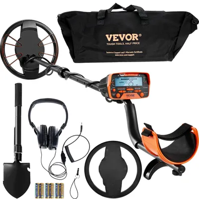 VEVOR Metal Detector for Adults & Kids with LCD Display 7 Modes DSP Chip Higher Accuracy Gold