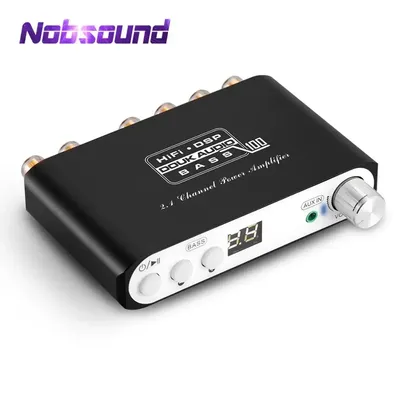 Nobsound Mini HiFi 2.1 Channel Subwoofer DSP Bluetooth 5.0 Hi-Fi TPA3116 Digital Power Stereo