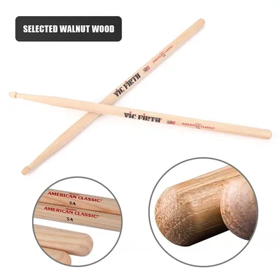 2-6PCS Drumsticks 5A/7A Drum Sticks Consistent Weight and Pitch Mallets American Hickory Drumsticks