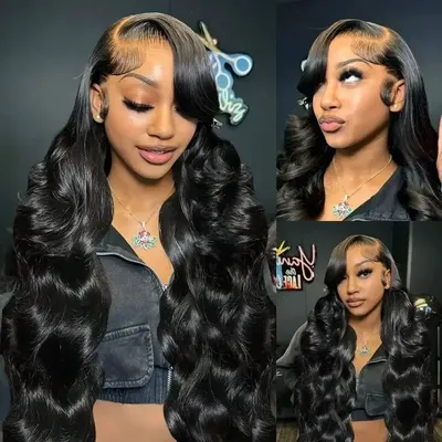 Rosabeauty HD 13X6 Lace Frontal Human Hair Wigs Body Wave Transparent Lace Front Glueless Water Wave