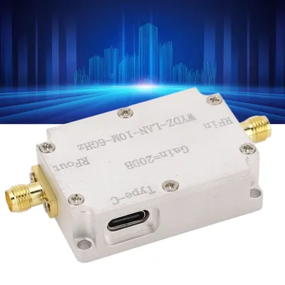 High Flatness Amplifier 10M‑6GHz 20DB Gain LNA RF Signal Drives Receiver Low Noise Amplifier for FM