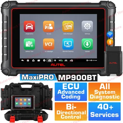 2024 Newest Autel MaxiPRO MP900-BT OBD2 Scanner DoIP/CAN FD ECU Coding Active Test 40+ Services