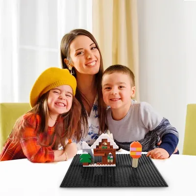 Lekebaby Classic Baseplates Building Base Plates for Building Bricks 100% Compatible with Major