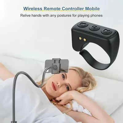 Wireless Remote Control Page Turner Ring for TikTok Photo for iPhone Samsung Huawei Videos Lazy