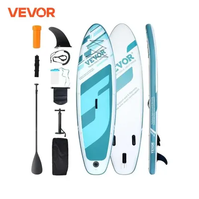 VEVOR Inflatable Stand Up Paddle Board with SUP Board Pump Paddle Fin Phone Bag Backpack Ankle Leash