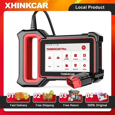 THINKCAR Thinkscan Plus S7 OBD2 Scanner 7 System Diagnostic ABS SAS ECM TCM BCM IC AC DPF A/F Reset