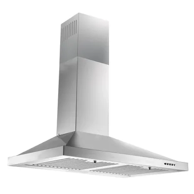 Tieasy Range Hood Wall Mount 24 Inch 450 CFM Ducted/Ductless ZMG-0160B