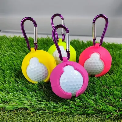 Golf Ball Bag Silicone Sleeve Protective Cover Bag Holder Golf Training Sports Accessories Golf