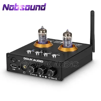 Nobsound Mini Bluetooth 5.0 Vacuum Tube Preamp HiFi Stereo Receiver USB Player Audio Headphone