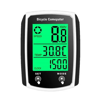 Cycle Computer Waterproof Cycling Odometer And Speedometer Wired Auto Wake-Up Outdoor Cycling