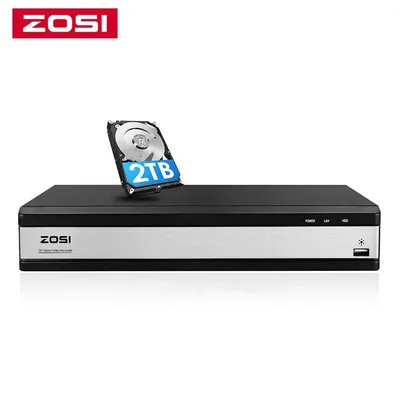 ZOSI H.265+ 4 in 1 CCTV DVR 16CH Security TVI DVR 1080P Digital Video Recorder HDMI Video Output