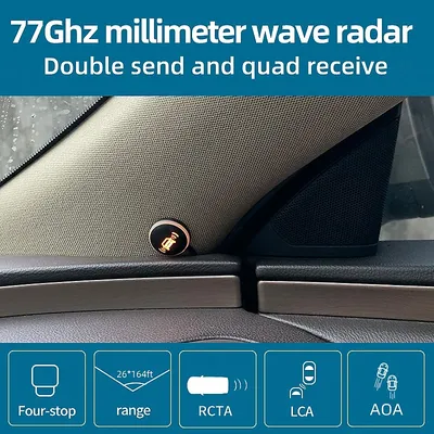 Driintel 77GHz RCTA AOA Millimeter Wave Radar blind spot detection System BSD BSM Microwave Radar