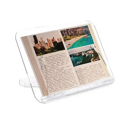 Book Stand For Reading Acrylic Book Reading Stand Holder Adjustable Support Supplies For Ereader