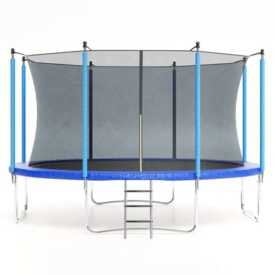 Outdoor Trampoline 12FT Trampolines for Kids & Adults Trampoline with Enclosure Ladder Recreational