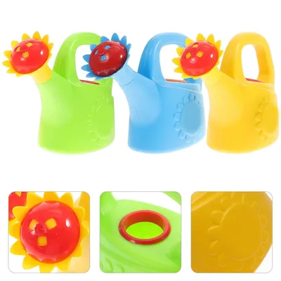 3Pcs Household Bath Toys Interesting Garden Toys Multi-function Watering Pots Kids Accessory Random