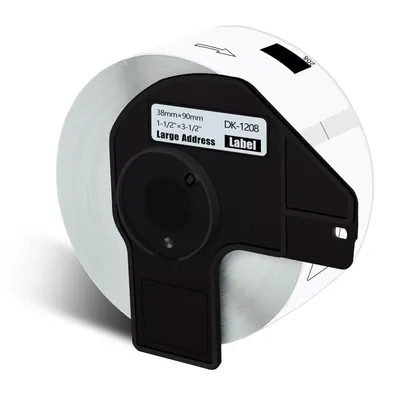 Compatible for Brother DK-1208 DK1208 Address Paper Label Roll 38mm (1-1/2) Inches Fits Brother