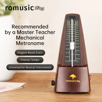 Romusic Mechanical Metronome, Universal Metronome for Piano, Guitar, Violin,Drums and Other Instruments