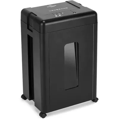 WOLVERINE 15-Sheet Super Micro Cut High Security Level P-5 Heavy Duty Paper/CD/Card Shredder for