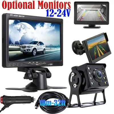 7inch Monitor Backup Camera Car Rear View Camera Parking Reverse System For Pickup Van RV Camper