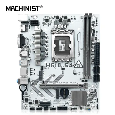 MACHINIST H610 S4 Motherboard LGA1700 Processor Support Intel Core 12/13/14 I3、I5、Processor CPU DDR4