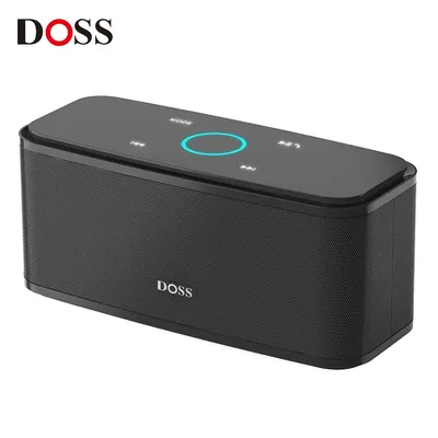 DOSS Bluetooth Speaker SoundBox, Touch Control Sound Box, 12W HD Sound, IPX5 Waterproof, Built-in