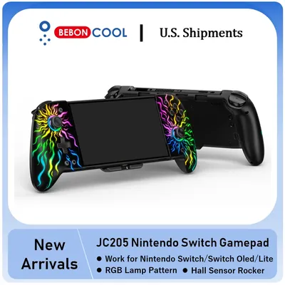 BEBONCOOL JC205 RGB Joystick For Nintendo Switch/Switch OLED Gamepads Built-in 6-Axis Gyro Design