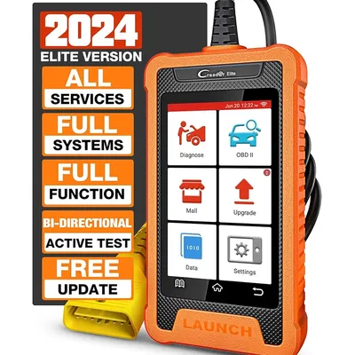 2024 Hot LAUNCH X431 Elite Full System OBD2 Diagnostic Tool Car Automotive Scanner ECU Coding Active