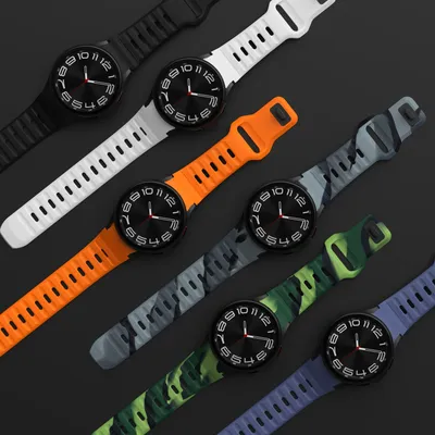 Silicone Band for Samsung Galaxy Watch 6 4 Classic 5 pro 44mm 40mm 47mm 43mm 42mm 46mm 45mm Bracelet