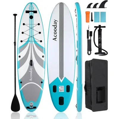 Inflatable Paddle Board for Adults Extra Wide Stand Up Paddleboards, 11ft Ultra-Light SUP Boards