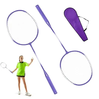 Badminton Racquet Portable 2 Player Badminton Rackets Indoor Badminton Set Sports Gear For Adults