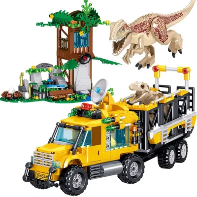 Dinosaurs Building Blocks Set, Dinosaur Toys for Age 8-14 Years,Dinosaur Park World, Birthday Gifts