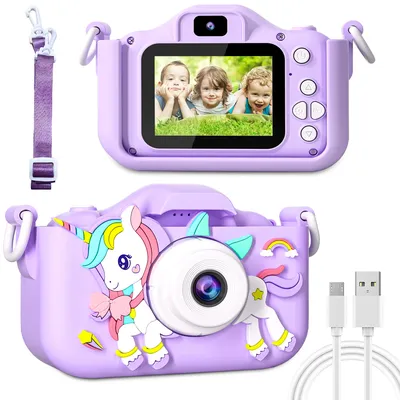 Kids Camera Toys Boys Girls Children Digital Camera with Silicone Cases Suitable Selfie 1080P HD