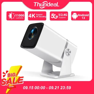 ThundeaL 4K Full HD Projector FHD TD80W Android WiFi 3D Home Theater TD80 Portable Beam Mini Projector Meeting 3D Video PK HY320