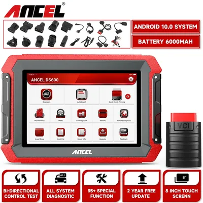 2024 ANCEL DS600 OBD2 Scanner Professional All System Diagnostic Tools TPMS IMMO D.P.F Oil Reset