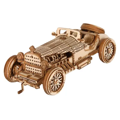 sports car Model DIY 3D Wooden Puzzle Building Block Kits Assembly Toy Birthday Gift For Kids Adult